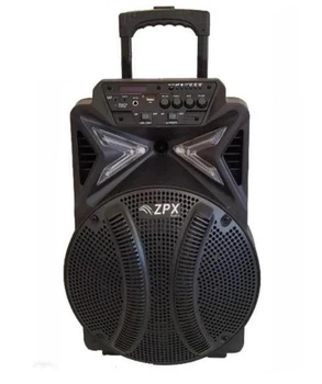 Портативна акустична Bluetooth-колонка з RGB-підсвічуванням і мікрофоном ZPX-7782 12" 150Вт 37х52х27 см