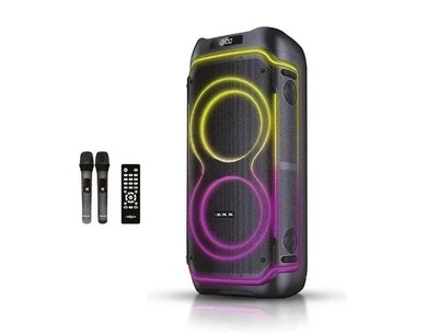 Акустическая переносная колонка ZXX-5530 100Вт 2x8" TWS/FM/USB/TF/BT/REC/LED/2MIC/ДУ