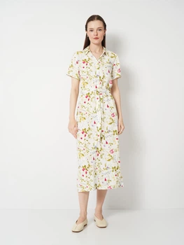 Платье-рубашка длинное летнее женское Vero Moda 10297365 L Snow White (5715874868520)