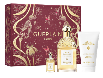 Набір для жінок Guerlain Aqua Allegoria Туалетна вода 125 мл + Мініатюра Туалетна вода 7.5 мл + Лосьйон для тіла 75 мл (3346471000277)