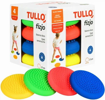 Dyski sensoryczne Tullo Fizjo 17 cm 4 szt (REF820)