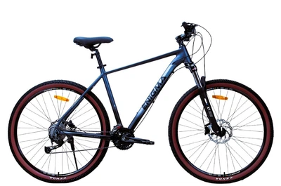 Велосипед Спортивный 29 дюймов Corso Enigma NG-841 оборудование Shimano Alivio алюминиевая рама 21 дюйм 27 скоростей. Black and Blue (194760)