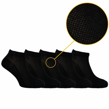 Набір шкарпеток з сіткою Premier Socks Black унісекс, 5 пари в наборі, розм. 43-45