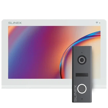 Комплект видеодомофона Slinex Nexo 7 Cloud white + ML-17HD graphite