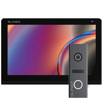 Комплект видеодомофона Slinex Nexo 7 Cloud black + ML-17HD graphite