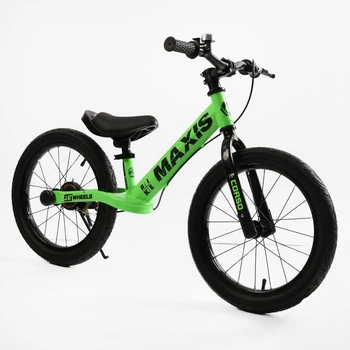 Беговел детский CORSO 16 MAXIS с надувными колёсами 16", ручным тормозом и звонком