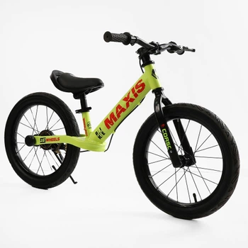 Беговел детский CORSO 16 MAXIS с надувными колёсами 16", ручным тормозом и звонком