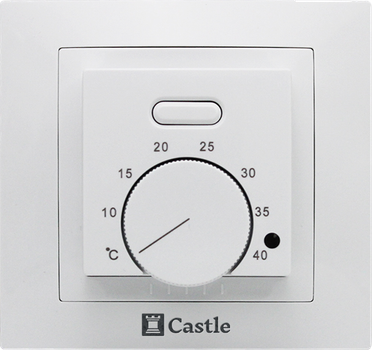 Механічний терморегулятор Castle AC308, Білий