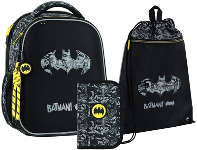 Набор Kite DC Batman рюкзак + пенал + сумка для обуви 3 предмета (SET_DC26-555S)
