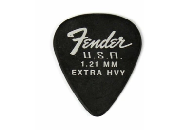 Набор медиаторов FENDER Dura-tone Delrin icks 1.21 mm, 351 Shape - 12 Pack Black