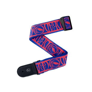 Гитарный ремень D'Addario 50GD00 Grateful Dead Guitar Strap - Steal Your Face, Red/Blue