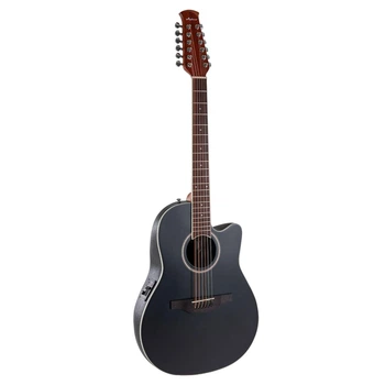Электроакустическая 12-струнная гитара Applause Heritage Traditional AB2412II Mid Cutaway Black Satin