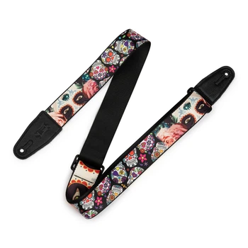 Гитарный ремень Levy's MP2CAL-002 2_ Poly Calaca Guitar Strap – Eyes