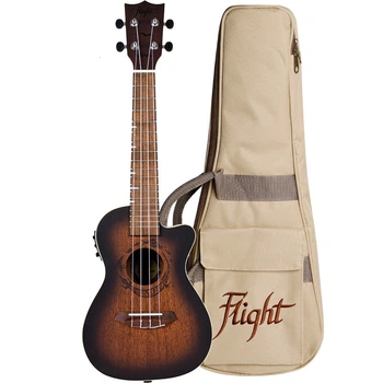 Электроакустическая укулеле Flight DUC380 CEQ Amber Concert