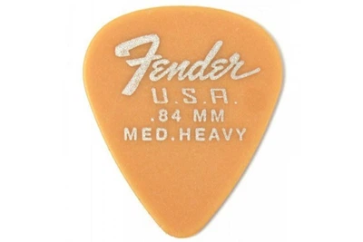 Набор медиаторов FENDER Dura-tone Delrin Picks 0.84 MM, 351 Shape - 12 Pack Butterscotch Blonde