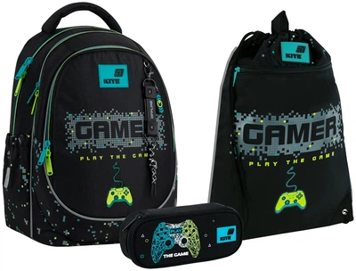 Набір Kite Play the Game рюкзак + пенал + сумка для взуття 3 предмети (SET_K26-700M-4)