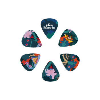 Набор медиаторов D'Addario 1CWH4-10B9 Yellow Submarine 55th Anniversary Guitar Picks - Under the Sea