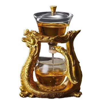 Заварочный чайник Golden Dragon с магнитным замком, термостойким стеклом и встроенным фильтром (62AF5C7C7798)