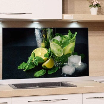 Стеклянный кухонный фартук 80 х 40 см GRAZDesign