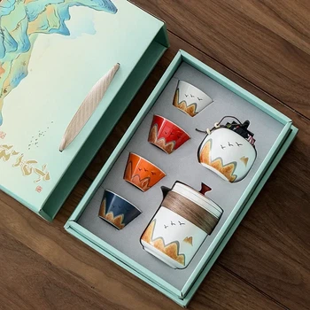 Чайный набор Royal Cha Set 6 предметов в подарочной коробке для чайной церемонии, керамика (3201A52710FD)