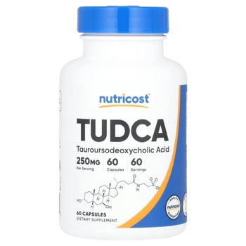 Природные добавки Nutricost Тауроурсодезоксихолевая кислота 250 мг TUDCA 60 капсул