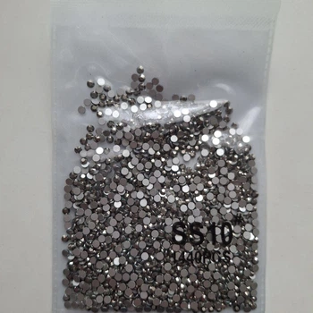Стрази скляні DMC SS10 Gematite 1440 шт/уп холодна фіксація