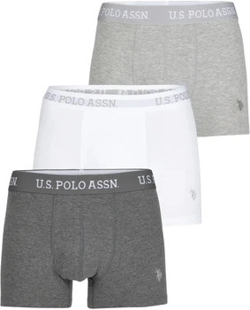 Набор трусов-боксеров мужских 3шт. U.S. Polo Assn. 80511GRW XL разных цветов (8684841309656)