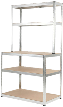 Regał metalowy Profix 62041 z blatem roboczym 5 półek 180 x 100 x 60 x 30 cm (5903755620415)