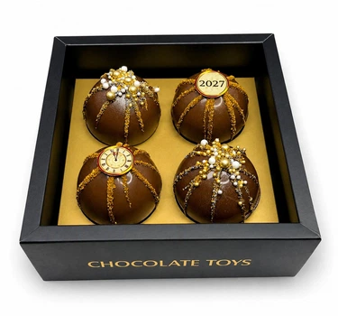 Набір 4 шокобомб з маршмеллоу LAVIVA CHOCOLATE "Годинник", 150 г