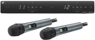 Bezprzewodowy dwukanałowy system mikrofonowy Sennheiser XSW 1-835 DUAL-B 614 - 638 MHz (SUP_em575) (4044155238365)