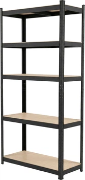 Regał metalowy Profix 62031C Premium 5 półek 180 x 90 x 40 cm Czarny (5903755197986)