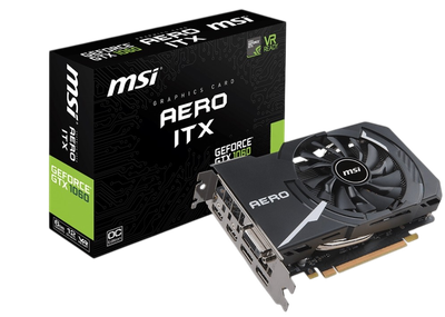 Видеокарта GeForce MSI GTX 1060 6GB Aero ITX OC (GTX 1060 AERO ITX 6G OC) Б/У