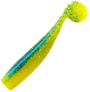 Силикон Lunker City Shaker 4.5 7 шт Yellow/Blue (1102-81354)