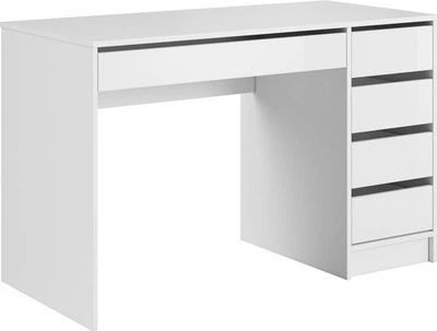 Стол туалетный письменный Perfect Home Ada 5S/120 120x55x75 см, 5 ящиков Белый мат (000012376982)