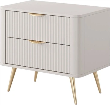 Тумба ночная Perfect Home Lante 2S 38x55.3x63.2 см, 2 ящика Бежевый (000012376642)