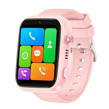 Умные детские часы Lemfo T21 с прослушиванием, 4G SIM-картой и GPS трекером Baby Smart Watch Розовый