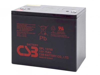 Акумуляторна батарея CSB GPL12750, 12V 75Ah (261х168х215мм) (UG-3408)