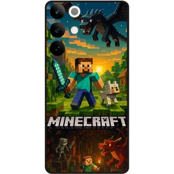 Силиконовый чехол бампер Candy для Realme C85 с картинкой Майнкрафт Minecraft