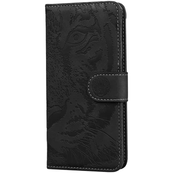 Кожаный чехол-книжка Tiger для Xiaomi Redmi Note 15 Pro 5G (Black) Epik (254796)