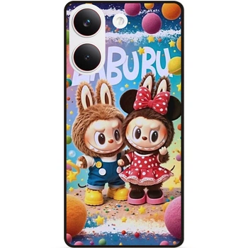Силиконовый бампер чехол Candy для Xiaomi Poco X8 Pro Лабубу Labubu
