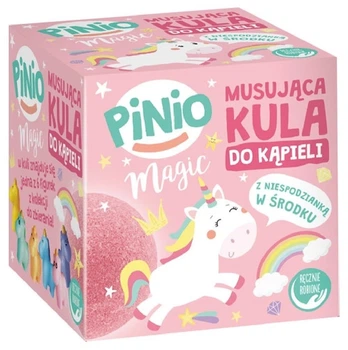 Бомбочка для ванни Pinio Magic з іграшкою, рожева 150г