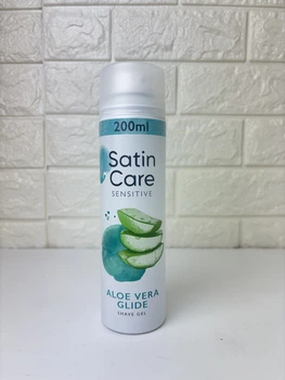 Гель для гоління Gillette SATIN CARE Сенситів алоє вера глайд 200 мл