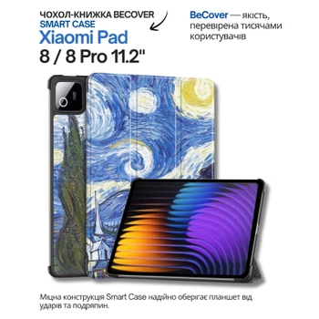 Чехол для планшета BeCover Smart Case Xiaomi Pad 8 / 8 Pro 11.2" Night (714589)