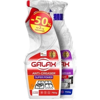 Набор бытовой химии Galax PowerClean Универсальное средство Лаванда 700 г + Средство для кухонных поверхностей 750 г (4262396149138)