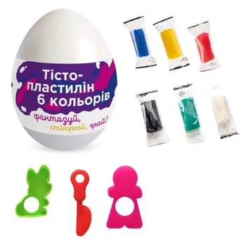 Набір для ліплення в яйці "Тісто для ліплення 6 кольорів" Dream Group (298853)