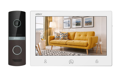 Комплект ARNY AVD-7123FHD (AVD-710FHD 2Мп 7'' IPS + AVP-NG230 2Мп 115°), White + Brown