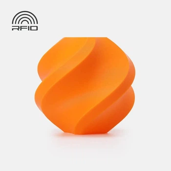 PLA-пластик Філамент Bambu Lab PLA Basic Pumpkin Orange (10301) для 3D-принтера - 1Кг, 1.75mm Refill (Без Котушки) з RFID чіпом (NFC) (A00-A1-1.75-1000- SPLFREE)