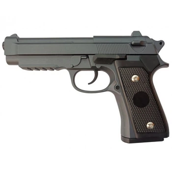 Страйкбольный Пистолет Beretta M92 VIGOR V22 Silver металл стреляет пульками 6 мм Серый