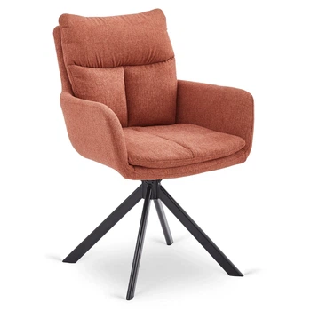 Стул поворотный MEBEL ELITE PAUL Рыжие ножки черные ME.PAUL/RD/CZ/T/K