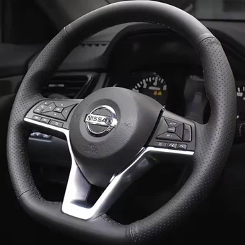 Чохол Обплетення Керма для Nissan Qashqai/X-Trail/Leaf 2019-2025 Шкіра (Модельна Викрійка)